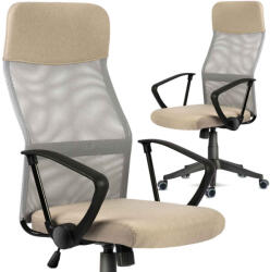 Sofotel Scaun de birou, Sofotel Sydney, bej, 110-117, 5 cm, spătar din micro-mesh, reglabil, mecanism de balansare, reglare pe gaz a înălțimii, roți cauciucate