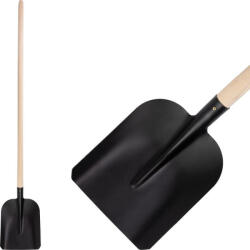 Strend Pro Lopată, Strend Pro Garden 714-12, negru, 28 x 23, 5 cm, cap din oțel, mâner din lemn, dreaptă Lopata