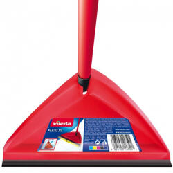 Vileda Făraș, Vileda Flexi 2 în 1, 80 cm, roșu-gri, cu design ergonomic, cu margine din cauciuc, pliabil și agățabil, economisitor de spațiu Lopata
