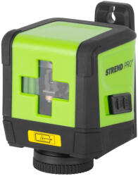 Strend Pro Nivela laser, Strend Pro Industrial TPLL01D, verde/negru, tehnologie OSRAM, auto-nivelare, rază de acțiune: 30 m, cu suport magnetic, pe baterii (2 x AA, incluse)