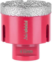 Strend Pro Carotă diamantată, Strend Pro Premium DCB11, roșu, diametru: 55 mm, filet: M14, pentru plăci ceramice, placaje din piatră