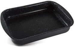 Magic home Tavă de copt, MagicHome Marble Line, 39, 5 x 27 x 6, 5 cm, negru mat, strat antiaderent marmorat, fără PFOA, rezistentă la căldură, pentru cuptor