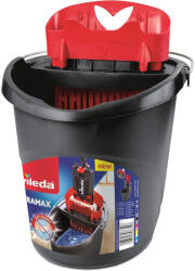 Vileda Găleată, Vileda Ultramax, 10 litri, roșu-gri, cu coș stoarcător, design ergonomic