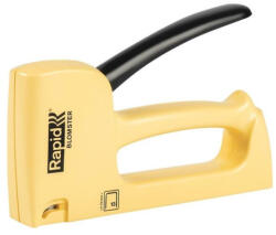 Rapid Capsator manual, Rapid Spirit of Sweden Blomster R53, galben, lungime capse 4-10 mm, pentru capse tip 53, carcasă din plastic, mecanism din oțel, pentru tapițerie