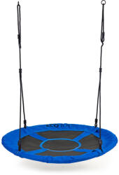 ECOTOYS Leagăn tip cuib, ECOTOYS BOC100, albastru, diametru: 100 cm, rezistent la apă, înălțime reglabilă a frânghiei: 140-190 cm, cadru din oțel, poliester, capacitate de încărcare: 150 kg Leagan