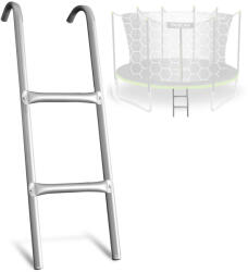 Neo-Sport Scară pentru trambulină, Neo-Sport 1863, argintiu, 2 trepte, înălțime: 88 cm, oțel, pentru trambuline de 312-435 cm, montaj rapid (TE1863)
