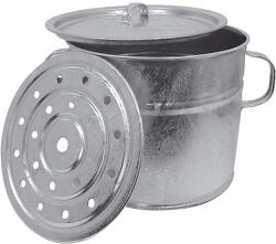 Kovotvar Oală, Kovotvar, 30 l, diametru 33 cm, înălțime 37 cm, zincată, pentru gătit la abur