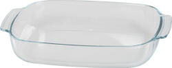 Magic home Vas de copt, MagicHome, 3900 ml, transparent, 38 × 25, 4 × 6, 3 cm, dreptunghiular, sticlă, rezistent la cuptor și microunde, lavabil în mașina de spălat vase, poate fi păstrat în frigider