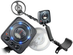 Cobra Tector Detector de metale, Cobra Tector CT-1065, 1-5 cm, bobină de căutare impermeabilă de 19 cm, afișaj analogic, semnal sonor, 4 setări, pe baterii (1 x 9 V)