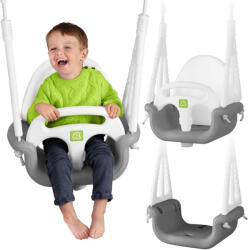 Ricokids Leagăn pentru copii, Ricokids, gri/alb, înălțime reglabilă a frânghiilor: 130-160 cm, transformabil, greutate maximă suportată: 30 kg, dreptunghiular Leagan