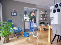 Leifheit Cap de mop, Leifheit Clean Twist Disc Mop 52095, din microfibră, cap de schimb, ideal pentru pardoseli din gresie și piatră