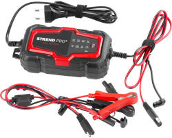 Strend Pro Încărcător baterie auto, Strend Pro BD03-Z5.0A-D1, negru/roșu, 6V/12V, curent de încărcare: 5 A, 85 W, afișaj LED, protecție la scântei și scurtcircuit