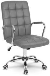 Sofotel Scaun de birou, Sofotel Benton, gri, 95-105 cm, tapițerie din piele ecologică, spătar ergonomic, mecanism de balans, reglare pe gaz a înălțimii, roți cauciucate, capacitate de încărcare 120 kg