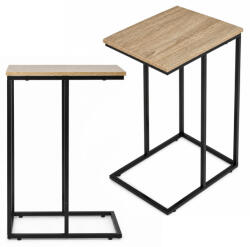 ModernHOME Masă pentru laptop, ModernHome BJ403066BT-15, 40 x 30 cm, înălțime 66 cm, laterală, din lemn și metal, capacitate de încărcare: 5 kg