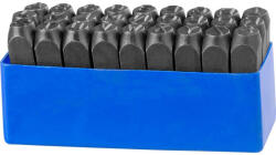 Strend Pro Set poansoane litere, Strend Pro HR59108, ABC, înălțime: 12 mm, 27 buc. , pentru ștanțare manuală, pentru lemn, plastic și metal