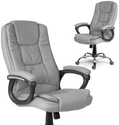 Sofotel Scaun de birou, Sofotel Porto, gri, înălțime șezut 47-55 cm, dublu căptușit, înclinabil și cu funcție de balans, roți cauciucate, capacitate de încărcare 120 kg