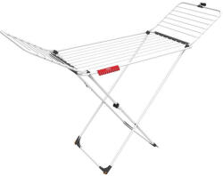 Vileda Uscător de rufe Vileda Extra, 20 m suprafață de uscare, alb, cu cadru în formă de X, cu accesoriu rabatabil, cu roți și sistem de blocare de siguranță