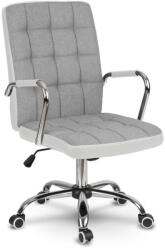 Sofotel Scaun de birou, Sofotel Benton, gri deschis, 95-105 cm, tapițerie din piele ecologică, spătar ergonomic, mecanism de balans, reglare pe înălțime cu piston pe gaz, roți cauciucate, capacitate de încărc