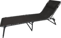 Strend Pro VERACRUZ șezlong reglabil - negru - 190x58x28 cm