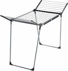 Leifheit Uscător de rufe, Leifheit 81589 Pegasus 180 Solid, negru/antracit, cu suprafață de uscare de 18 m, cu aripi laterale rabatabile de 105 cm înălțime, cu 2 suporturi EasyClip pentru cârlige de rufe, pent
