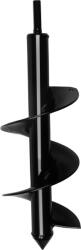 Strend Pro Garden Burghiu de pământ, Strend Pro Garden, negru, 10 x 30 cm, oțel carbon, tijă hexagonală (HEX), pentru mașină de înșurubat și bormașină, spirală 100 mm (TC226802) Burghiu
