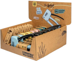 Rapid Set capsatoare manuale, Rapid R13, lungime capse 4-10 mm, pentru capse tip 13, carcasă din plastic, mecanism din oțel, set 8 bucăți, tapițerie