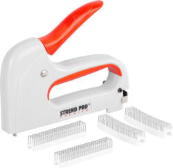Strend Pro Premium Capsator manual, Strend Pro Premium CT667, alb, lungime capse 6-8 mm, pentru capse tip A, carcasă din plastic, mecanism din oțel, pentru fixarea cablurilor
