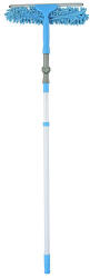Cleonix Racletă pentru geamuri, Cleonix LE24485, 2 în 1, 105 x 33 x 33 cm, gri, cu mâner telescopic