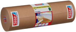 tesa Hârtie de protecție autoadezivă, Tesa Professional, maro, 30 cm x 50 m, hârtie kraft, cu margine adezivă integrată, repoziționabilă de mai multe ori