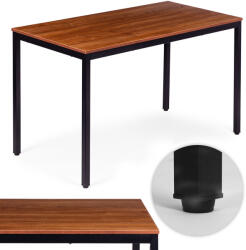 ModernHome Masă de dining, ModernHome NORD-WD-BC, 120 x 60 cm, dreptunghiulară, înălțime: 73, 5 cm, picioare metalice, blat din MDF, cadru metalic, picioare antiderapante, sarcină maximă: 100 kg
