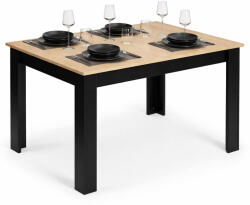 ModernHome Masă de dining, ModernHome TH-KT-16-1, 120 x 80 cm, dreptunghiulară, înălțime: 75 cm, picioare din MDF, blat din MDF, picioare cu tampoane antiderapante, sarcină maximă: 100 kg