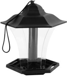 Strend Pro Garden Hrănitoare pentru păsări, Strend Pro Garden, negru, 29 x 30 cm, 1100 ml, plastic