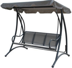 Strend Pro LENOX balansoar de grădină pentru 3 persoane - gri închis - 194x119x170cm