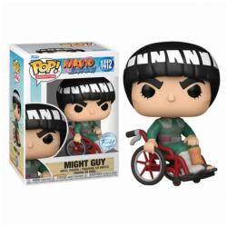 Funko Figurină din vinil Funko Pop! Animation: Naruto Shippuden - Might Guy - White Chrome - Special Edition #1412 Figurina