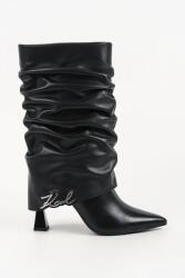 Karl Lagerfeld cizme pentru femei din piele Debutante 9BY2-OBDZGK_99X (KL32085.100)