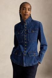 Ralph Lauren sacou cu un singur rând de nasturi pentru femei din denim 9BY2-KZDZY7_59J (211B17224)