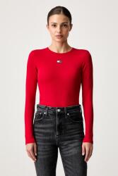 Tommy Jeans longsleeve pentru femei din bumbac cu elastan PPYA-TSD01R_33X (DW0DW20178)