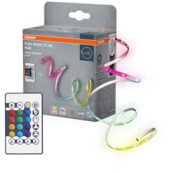 OSRAM hangvezérelhető LED szalag USB távirányítóval, RGB, beltéri, fehér, 3, 6 W, (PU), IP20, hossz: 2000 mm, dimmelhető ( 4099854448638 ) (4099854448638)