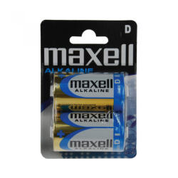 Maxell LR20 D elem, alkáli, 2db/bliszter ( MAXELLLR20 ) (Maxell LR20)