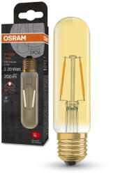 OSRAM Vintage 1906 LED fényforrás (izzó), cső forma, üveg búra, átlátszó arany E27 foglalat, 2, 5W, 200lm, 2000K extra meleg fehér ( 4099854091858 ) (4099854091858)