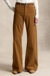 Ralph Lauren pantaloni evazați flare pentru femei cu bumbac 9BY2-SPDZS1_82X (211B17556)