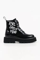 Karl Lagerfeld botine cu platformă pentru femei din piele Kyla 9BY2-OBDZG6_99X (KL43455C.000)