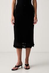 Le Privé szoknya viszkóz MELISSA SKIRT NOIR - fekete L