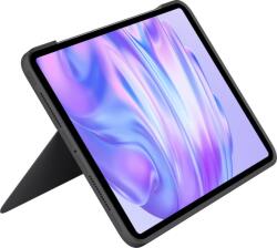 Logitech Combo Touch iPad Pro 11 colos (M4, M5) Billentyűzetes Tok - Leválasztható, Háttérvilágított, Állvánnyal, QWERTY US, Grafitszürke