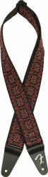 Fender Pasadena Woven Strap Lattice Red Curea de chitară