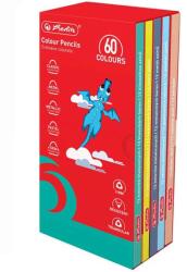 Herlitz Creioane colorate triunghiulare HERLITZ, 60 culori/set