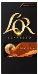 STABILO Kávékapszula, Nespresso® kompatibilis, 10 db, JACOBS DOUWE EGBERTS "L`OR Colombia (KHK977)