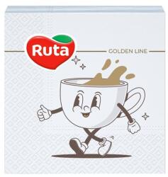 438 Szalvéta, 1/4 hajtogatott, 2 rétegű, 24x24 cm, 40 db, RUTA "Coffee (KHH878)