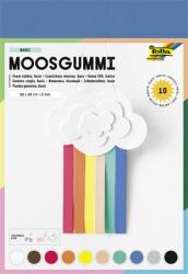 468 Moosgumi, 20x29 cm, 10 lap, FOLIA "Basic", 10 különböző szín (FL231009)