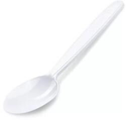 Casio Evőkanál, műanyag, többször használatos, 18 cm, 50 db, fehér (KHMU313)